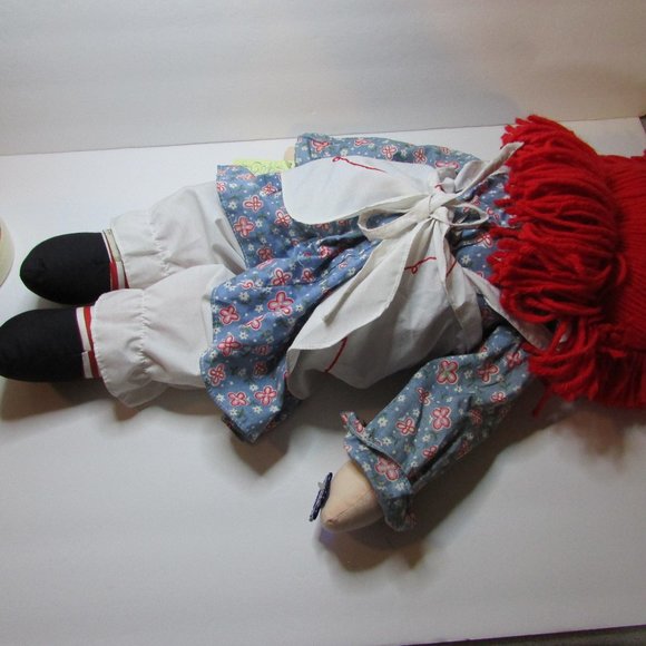 vintage Raggedy Ann stuffed doll by Applause with Parent's Guide book set - Picture 9 of 16